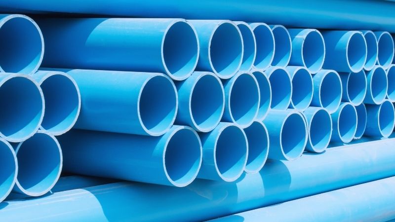 blue pvc pipe